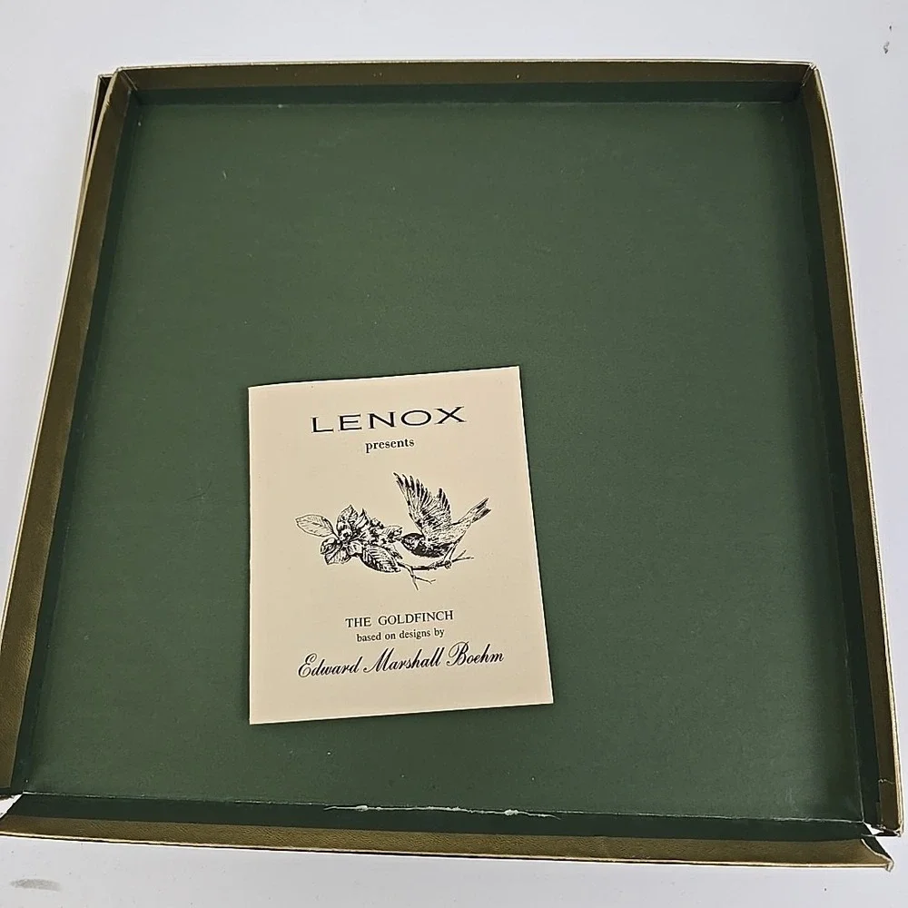 Lenox China Boehm The Goldfinch‎ Bird Plate 1971 Limited Edition USA